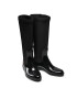 Tommy Hilfiger Cizme de cauciuc Corporate Zipper Long Rainboot FW0FW05964 Negru - Pled.ro