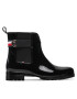 Tommy Hilfiger Cizme de cauciuc Hardware Rainboot FW0FW05968 Negru - Pled.ro