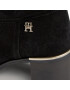 Tommy Hilfiger Cizme lungi muschetar Feminine Suede Overknee Boot FW0FW07667 Negru - Pled.ro