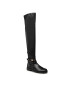 Tommy Hilfiger Cizme lungi muschetar Th Hardware Overknee Boot FW0FW06057 Negru - Pled.ro