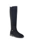 Tommy Hilfiger Cizme lungi riding Essential Flat Long Boot FW0FW05194 Bleumarin - Pled.ro