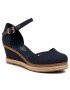 Tommy Hilfiger Espadrile Basic Closed Toe Mid Wedge FW0FW04787 Bleumarin - Pled.ro