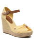 Tommy Hilfiger Espadrile Basic Opened Toe High Wedge FW0FW04784 Galben - Pled.ro