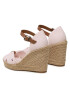 Tommy Hilfiger Espadrile Basic Seersucker High Wedge FW0FW07160 Roz - Pled.ro