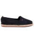 Tommy Hilfiger Espadrile Basic Tommy Flat Espadrille FW0FW04827 Negru - Pled.ro