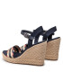 Tommy Hilfiger Espadrile Corporate Webbing High Wedge FW0FW06295 Bleumarin - Pled.ro