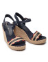 Tommy Hilfiger Espadrile Corporate Webbing High Wedge FW0FW06295 Bleumarin - Pled.ro