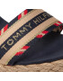 Tommy Hilfiger Espadrile Corporate Webbing High Wedge FW0FW06295 Bleumarin - Pled.ro