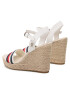 Tommy Hilfiger Espadrile Corporate Wedge FW0FW07086 Alb - Pled.ro