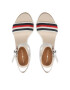 Tommy Hilfiger Espadrile Corporate Wedge FW0FW07086 Alb - Pled.ro