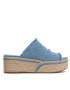 Tommy Hilfiger Espadrile Denim Wedge Flatform FW0FW07085 Albastru - Pled.ro