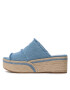 Tommy Hilfiger Espadrile Denim Wedge Flatform FW0FW07085 Albastru - Pled.ro