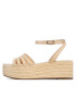 Tommy Hilfiger Espadrile Essenital Flatform Sandal FW0FW07161 Galben - Pled.ro