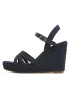 Tommy Hilfiger Espadrile Essential Basic Wedge Sandal FW0FW07220 Bleumarin - Pled.ro