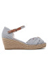 Tommy Hilfiger Espadrile High Wedge Seersucker FW0FW07158 Albastru - Pled.ro