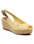 Tommy Hilfiger Espadrile Iconic Elba Sling Back Wedge FW0FW04788 Galben - Pled.ro