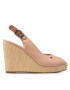 Tommy Hilfiger Espadrile Iconic Elena Sling Back Wedge FW0FW04789 Bej - Pled.ro