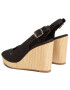 Tommy Hilfiger Espadrile Iconic Elena Sling Back Wedge FW0FW04789 Negru - Pled.ro