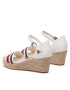 Tommy Hilfiger Espadrile Mid Wedge Corporate FW0FW07078 Écru - Pled.ro