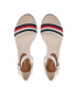 Tommy Hilfiger Espadrile Mid Wedge Corporate FW0FW07078 Écru - Pled.ro