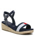 Tommy Hilfiger Espadrile Rope Wedge Sandal T3A2-31053-0048Y004 M Bleumarin - Pled.ro