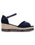 Tommy Hilfiger Espadrile Rope Wedge Sandal T3A2-31056-0048 M Bleumarin - Pled.ro