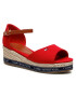 Tommy Hilfiger Espadrile Rope Wedge Sandal T3A2-31056-0048 M Roșu - Pled.ro