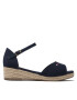 Tommy Hilfiger Espadrile Rope Wedge Sandal T3A7-32185-0048 M Bleumarin - Pled.ro