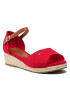 Tommy Hilfiger Espadrile Rope Wedge Sandal T3A7-32185-0048 M Roșu - Pled.ro