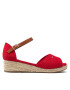 Tommy Hilfiger Espadrile Rope Wedge Sandal T3A7-32185-0048 M Roșu - Pled.ro