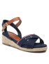 Tommy Hilfiger Espadrile Rope Wedge Sandal T3A7-32187-0547 Bleumarin - Pled.ro