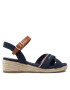 Tommy Hilfiger Espadrile Rope Wedge Sandal T3A7-32187-0547 Bleumarin - Pled.ro