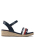 Tommy Hilfiger Espadrile Rope Wedge Sandal T3A7-32188-1379 Bleumarin - Pled.ro