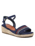 Tommy Hilfiger Espadrile Rope Wedge Sandal T3A7-32777-0048 M Bleumarin - Pled.ro