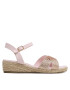 Tommy Hilfiger Espadrile Rope Wedge T3A7-32775-1596363 M Roz - Pled.ro