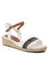 Tommy Hilfiger Espadrile Rope Wedge T3A7-32777-0048X100 S Alb - Pled.ro