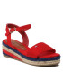 Tommy Hilfiger Espadrile Rope Wedge T3A7-32778-0048 M Roșu - Pled.ro