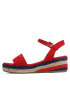 Tommy Hilfiger Espadrile Rope Wedge T3A7-32778-0048 M Roșu - Pled.ro