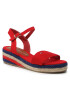 Tommy Hilfiger Espadrile Rope Wedge T3A7-32778-0048300 S Roșu - Pled.ro