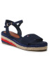 Tommy Hilfiger Espadrile Rope Wedge T3A7-32778-0048800 S Bleumarin - Pled.ro