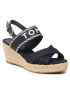 Tommy Hilfiger Espadrile Seasonal Webbing Mid Wedge FW0FW07091 Bleumarin - Pled.ro