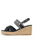 Tommy Hilfiger Espadrile Seasonal Webbing Mid Wedge FW0FW07091 Bleumarin - Pled.ro