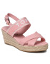 Tommy Hilfiger Espadrile Seasonal Webbing Mid Wedge FW0FW07091 Roz - Pled.ro