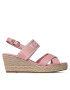 Tommy Hilfiger Espadrile Seasonal Webbing Mid Wedge FW0FW07091 Roz - Pled.ro