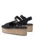 Tommy Hilfiger Espadrile Shiny Touches Flatform Wedge FW0FW06245 Negru - Pled.ro