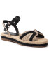 Tommy Hilfiger Espadrile Th Artisanal Flat Sandal FW0FW05595 Negru - Pled.ro