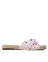 Tommy Hilfiger Espadrile Th Stripes Flat Espadrille FW0FW06529 Roz - Pled.ro