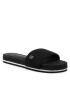 Tommy Hilfiger Espadrile Th Textured Flat Sandal FW0FW06438 Negru - Pled.ro