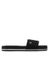 Tommy Hilfiger Espadrile Th Textured Flat Sandal FW0FW06438 Negru - Pled.ro