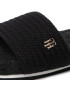 Tommy Hilfiger Espadrile Th Textured Flat Sandal FW0FW06438 Negru - Pled.ro